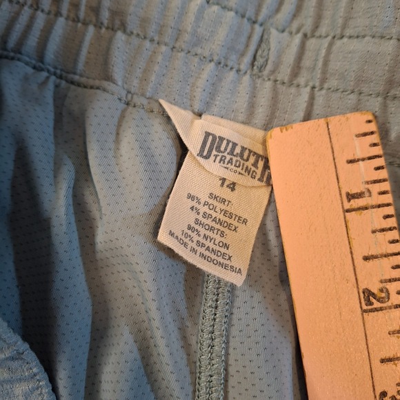 Duluth Trading Co. Skirt Skort Womens Size 14 Gray Polyester Stretch Mesh Lined - Picture 5 of 8